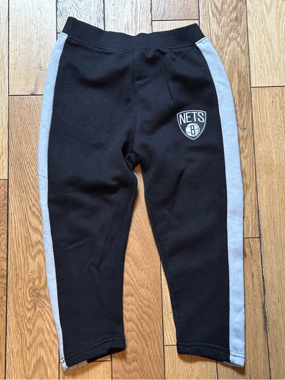 Kids Black Sweat Pants with Grey Side Stripes